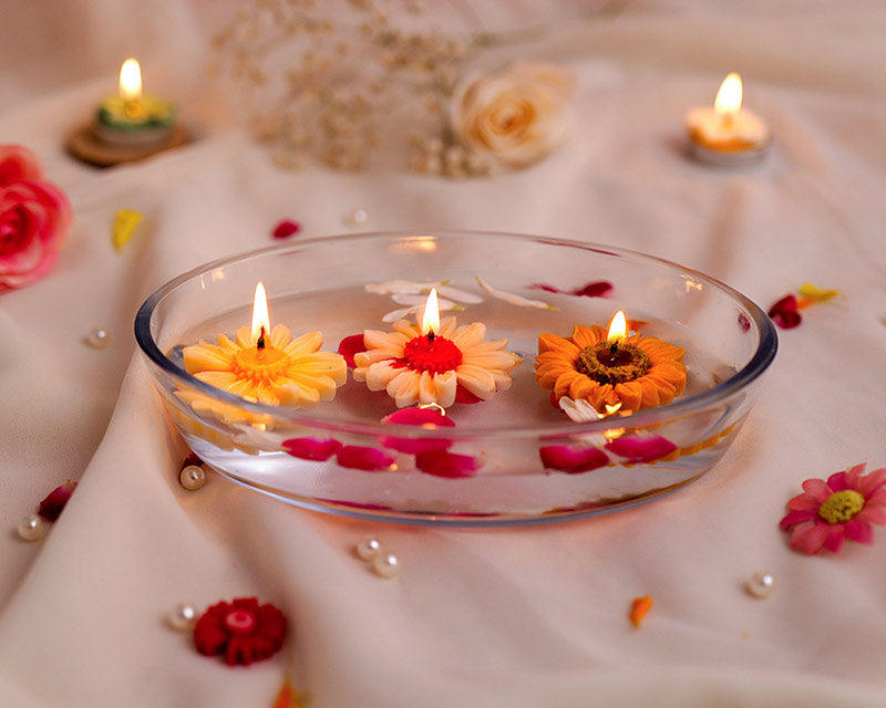 Floating Bloom Candles