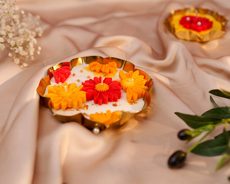 Genda Phool Brass Platter