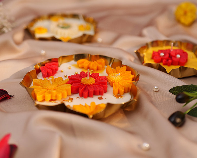 Genda Phool Brass Platter