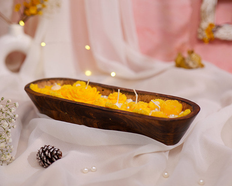 Golden Marigold Dough Bowl