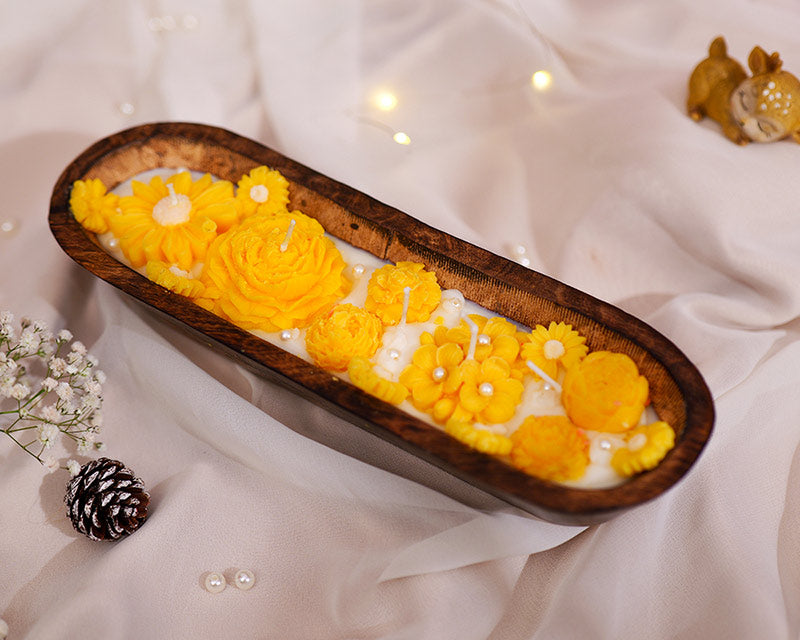 Golden Marigold Dough Bowl