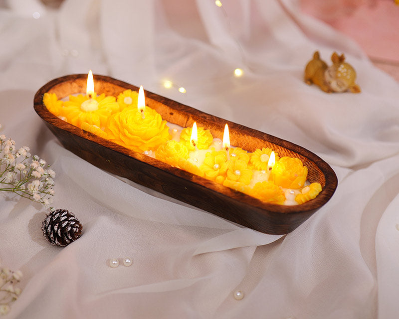 Golden Marigold Dough Bowl