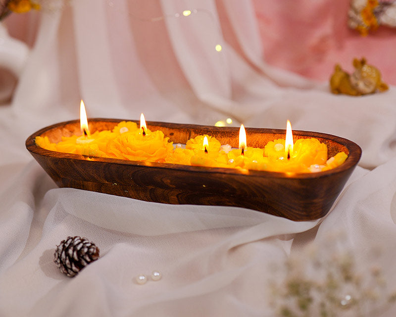 Golden Marigold Dough Bowl