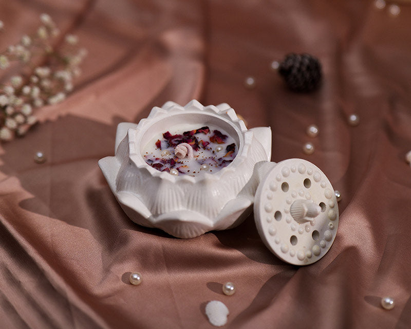 Kamal Lotus Keepsake Jar