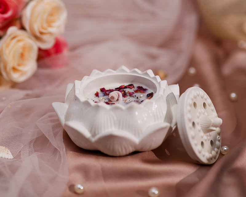 Kamal Lotus Keepsake Jar