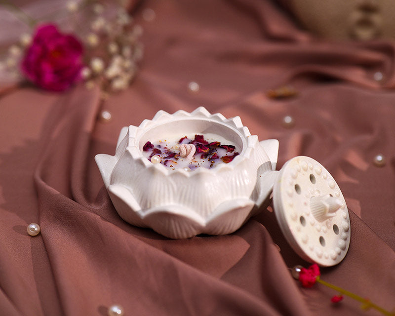 Kamal Lotus Keepsake Jar