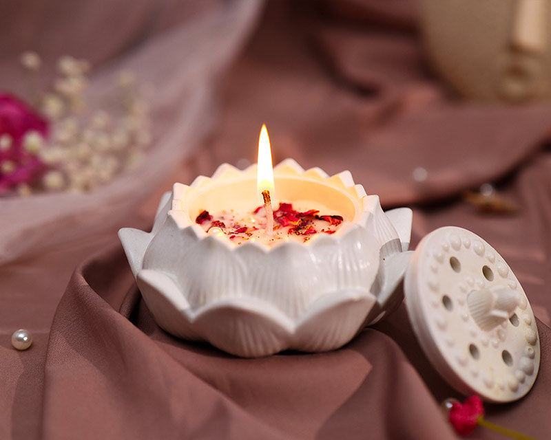 Kamal Lotus Keepsake Jar