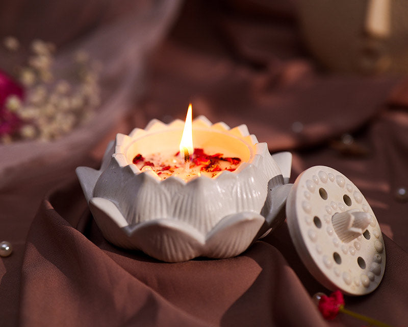 Kamal Lotus Keepsake Jar