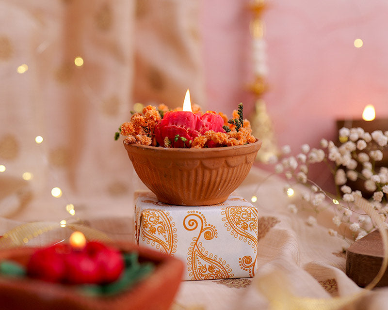 Mitti Terracotta Diya Set