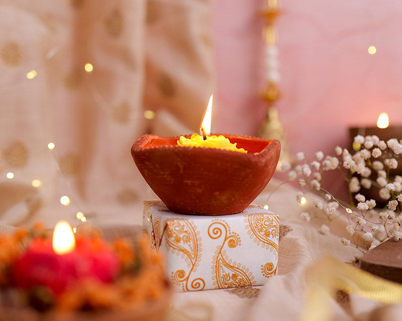 Mitti Terracotta Diya Set