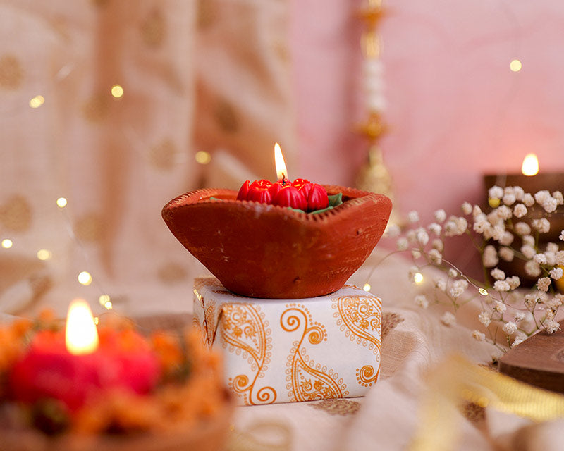Mitti Terracotta Diya Set