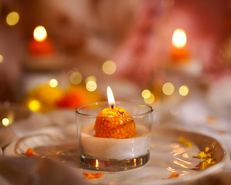 Motichoor Laddoo Candle