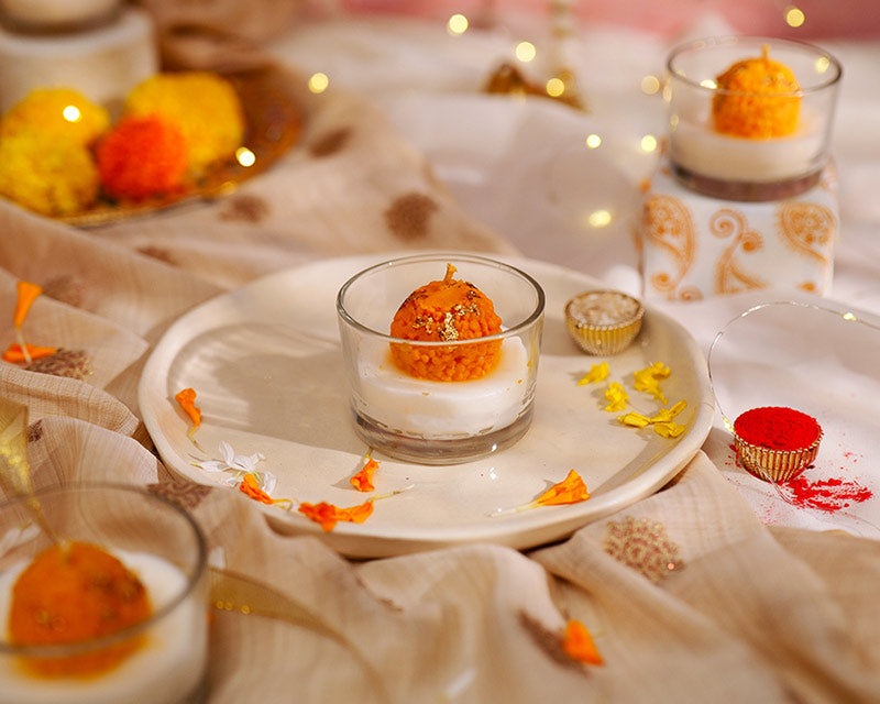 Motichoor Laddoo Candle