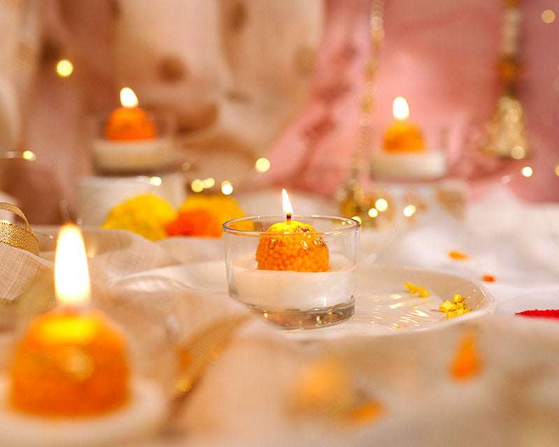 Motichoor Laddoo Candle