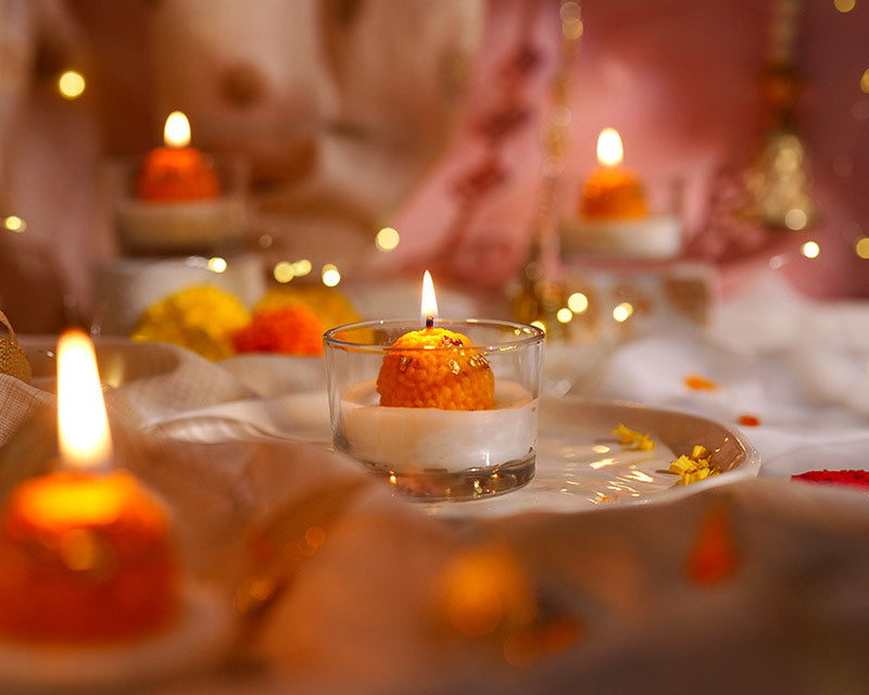 Motichoor Laddoo Candle