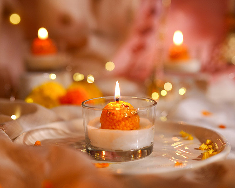 Motichoor Laddoo Candle