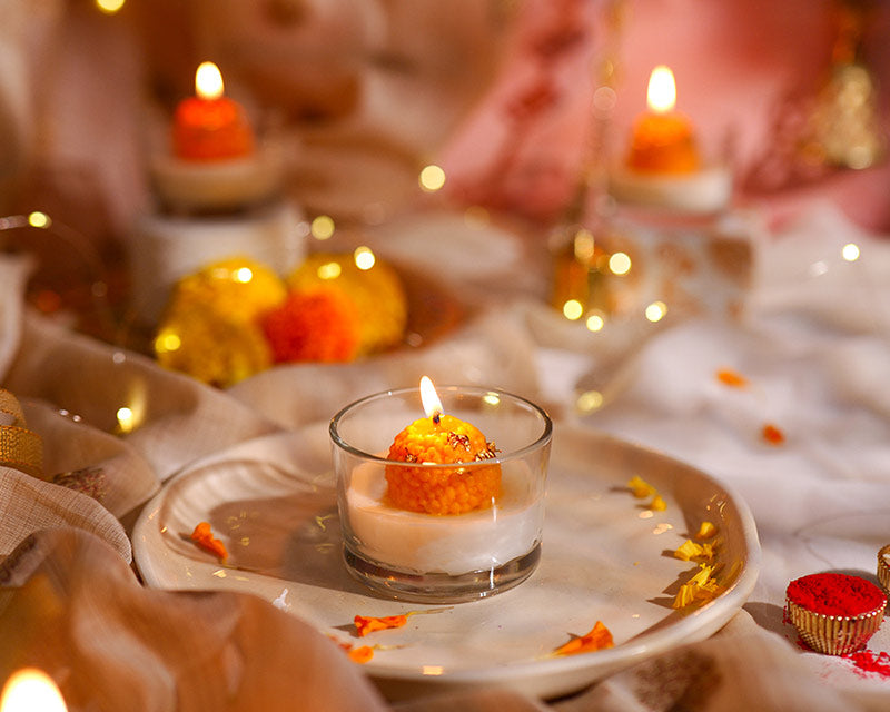 Motichoor Laddoo Candle