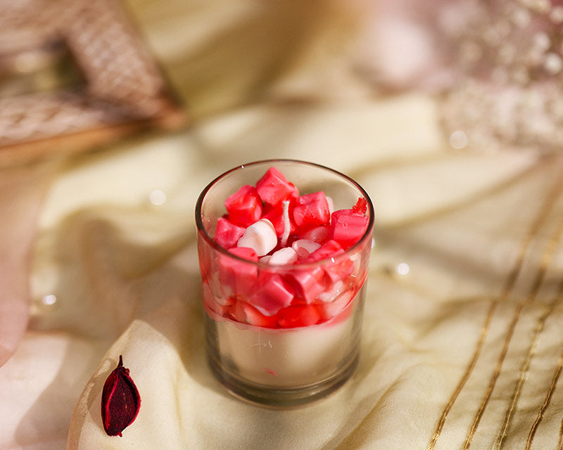 Rose Quartz Petal Glass