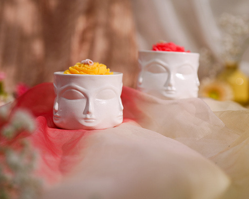 Shanti Face Rose Jar