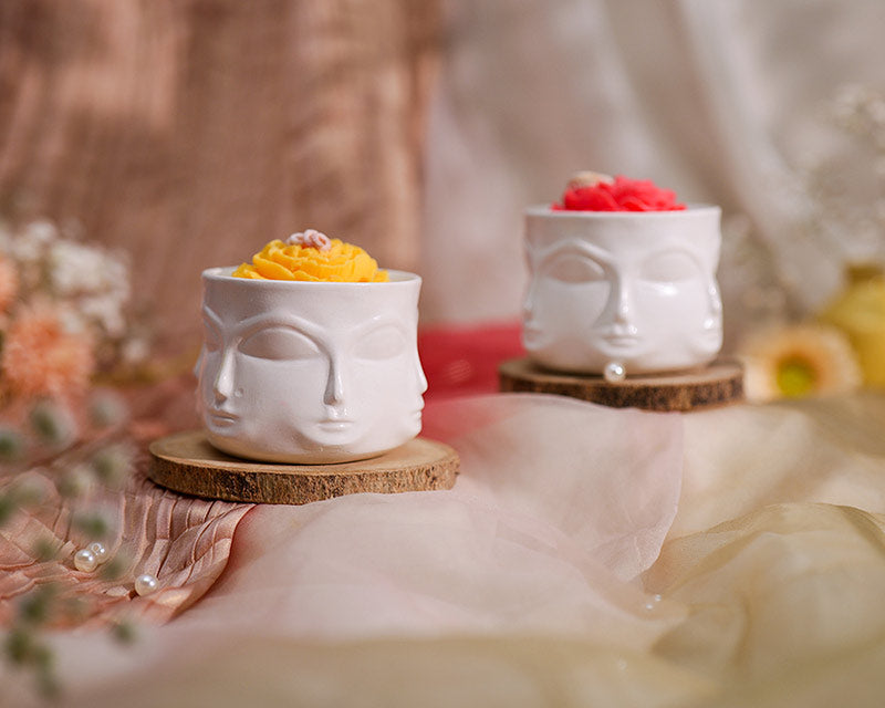 Shanti Face Rose Jar