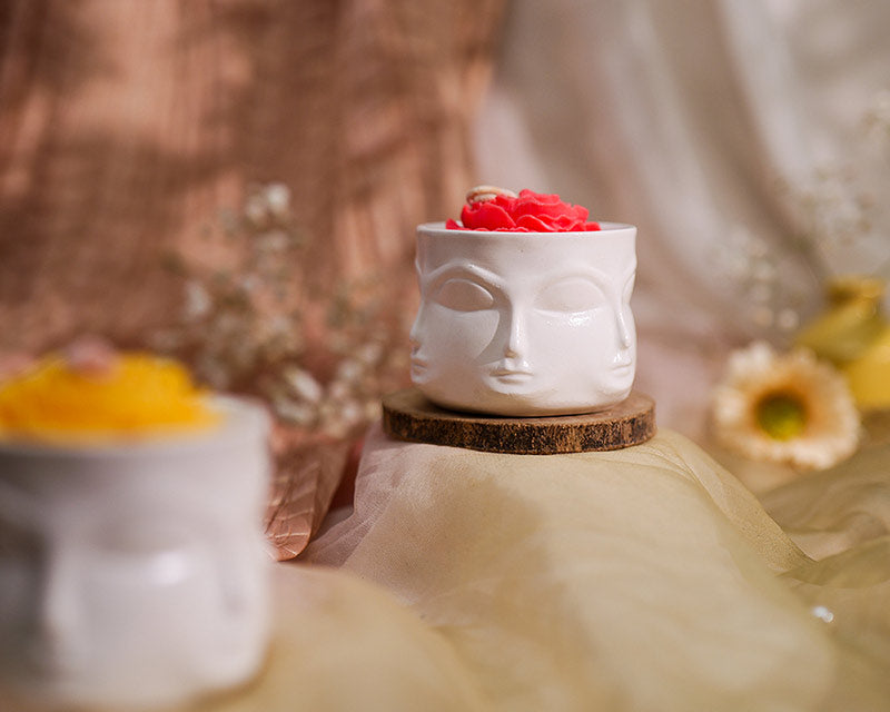 Shanti Face Rose Jar